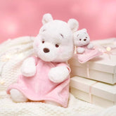 JDS White Pooh 2023 Pink Winnie The Pooh with Plush Keychain